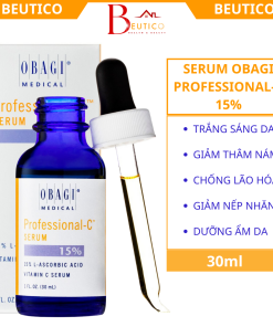 Tinh Chất Serum Chống Lão Hóa Giảm Nếp Nhăn Giảm Thâm Nám Dưỡng Da Trắng Sáng Chứa L-Ascorbic Acid Vitamin C Tinh Khiết Obagi Professional-C 15% 30ml