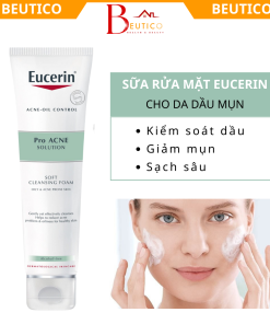 Sữa Rửa Mặt Tạo Bọt Cho Da Dầu Mụn Eucerin Pro Acne Solution Cleansing Foam 150gr